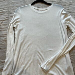 VINCE long sleeve goes with everything white shirt.